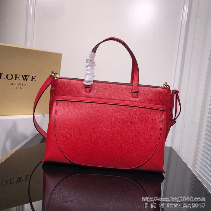 LOEWE羅意威 火爆款 原版荔枝紋大紅色 手提肩背包 6603#  jdl1180